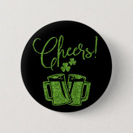 Irish Cheers St. Patricks Day Party Button