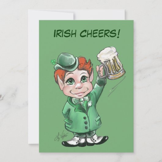 Irish Cheers! St.Patrick's Day-Party Einladungen (Vorderseite)