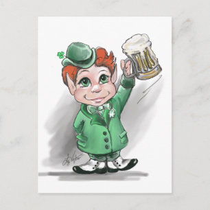 Irish Cheers! St Patrick's Day Postcard Postkarte