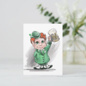 Irish Cheers! St Patrick's Day Postcard Postkarte (Stehend Vorderseite)