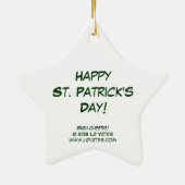 Irish Cheers! Star Ornament (Hinten)