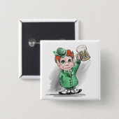 Irish Cheers! Taste St Patrick's Day Button (Vorne & Hinten)