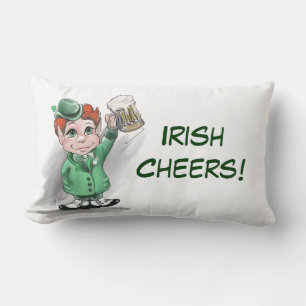 Irish Cheers! Throw Lumbar Pillow Lendenkissen