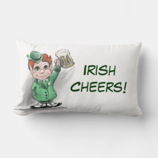 Irish Cheers! Throw Lumbar Pillow Lendenkissen