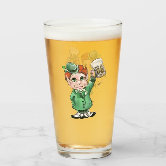 Irish Cheers! Trinkglas Glas (Vorne (Gefüllt))
