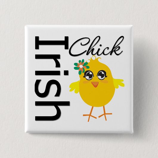 Irish Chick Button (Vorderseite)