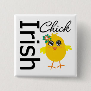 Irish Chick Button