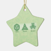 Irish Christlich Friends Segen Keramik Ornament (Links)