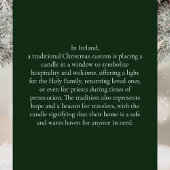 Irish Christmas Candle in Window Happy Christmas Karte