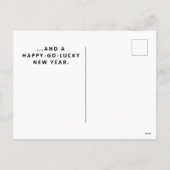 Irish Christmas Grußkarte Feiertagspostkarte (Rückseite)