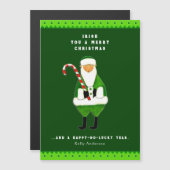 Irish Christmas Grußkarte Magnetkarte (Vorne/Hinten)