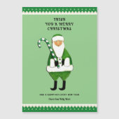 Irish Christmas Grußkarte Magnetkarte (Vorderseite)