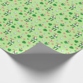 Irish Christmas Holiday Geschenk Geschenkpapier (Ecke)