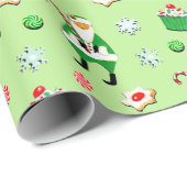 Irish Christmas Holiday Geschenk Geschenkpapier (Rolleneckpunkt)