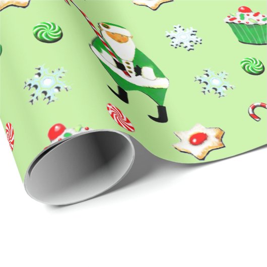 Irish Christmas Holiday Geschenk Geschenkpapier (Rolleneckpunkt)