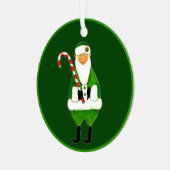 Irish Christmas Keepake Ornament Aus Metall (Vorderseite links)