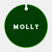 Irish Christmas Keepake Ornament Aus Metall (Rückseite)