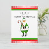 Irish Christmas Party Einladungen (Stehend Vorderseite)