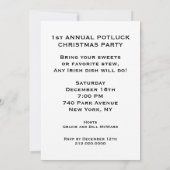 Irish Christmas Party Einladungen (Rückseite)