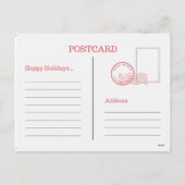 Irish Christmas Pudding Feiertagspostkarte (Rückseite)