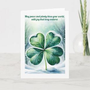 Irish Christmas Segen Personalisiert Feiertagskarte