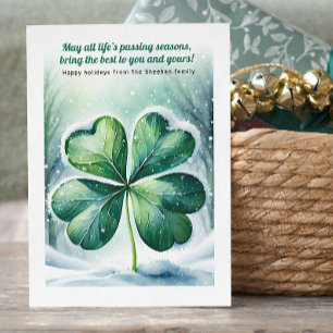 Irish Christmas Segen Personalisiert Feiertagskarte