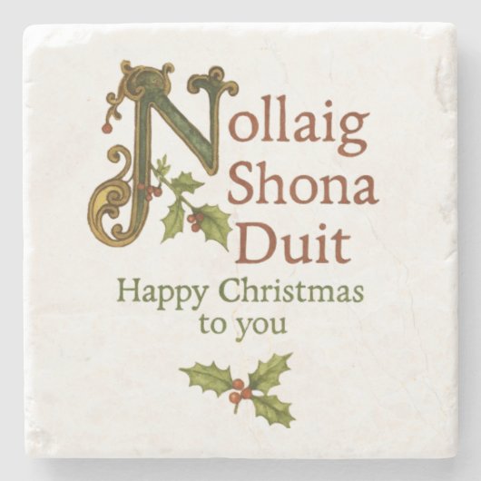 Irish Christmas Untersetzer (Vorderseite)