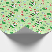 Irish Christmas Wrapping Paper Geschenkpapier (Ecke)