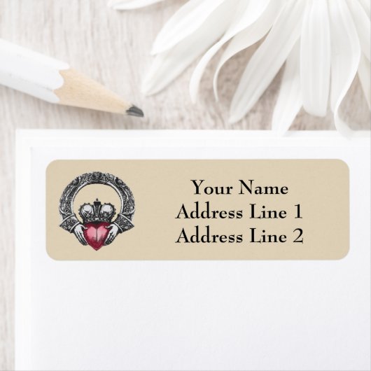Irish Claddagh Address Label (Insitu)