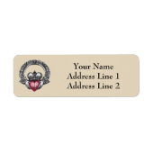 Irish Claddagh Address Label (Vorne)