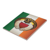 Irish Claddagh Flag Wappen Fliese (Seite)