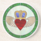 Irish Claddagh Getränkeuntersetzer (Vorne)