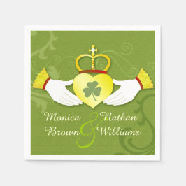 Irish Claddagh Heart Celtic Wedding Serviette