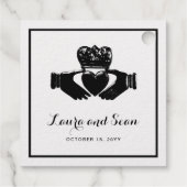 Irish Claddagh | Loyalität und Freundschaft der Li Geschenkanhänger (Rückseite)