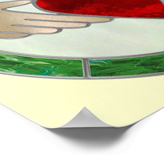 Irish Claddagh Poster (Ecke)