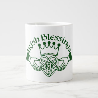 Irish Claddagh Ring Celtic Heart Segnungen Jumbo-Tasse