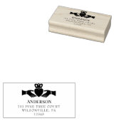 Irish Claddagh Ring Return Address Gummistempel (Stempel)