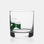 Irish Claddagh Ring Simple Graphic Green Whiskyglas (Links)