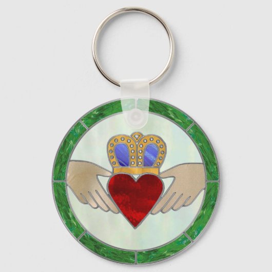 Irish Claddagh Schlüsselanhänger (Vorderseite)