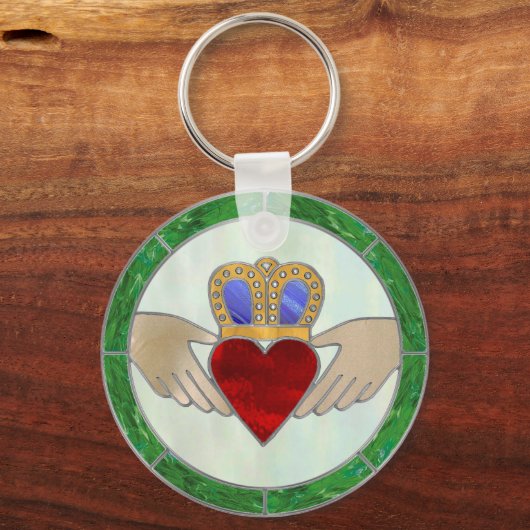 Irish Claddagh Schlüsselanhänger (Vorderseite)