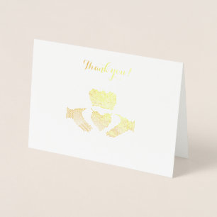 Irish Claddagh Vielen Dank Folienkarte