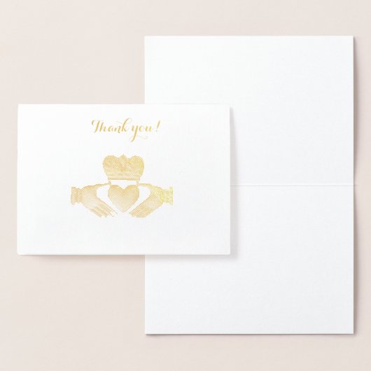 Irish Claddagh Vielen Dank Folienkarte (Anzeige)