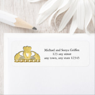 Irish Claddaugh Address Labels