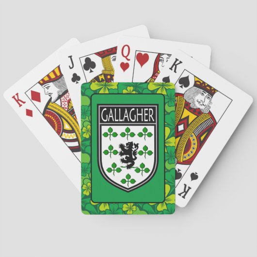 Irish Clan Gallagher Spielkarten (Rückseite)