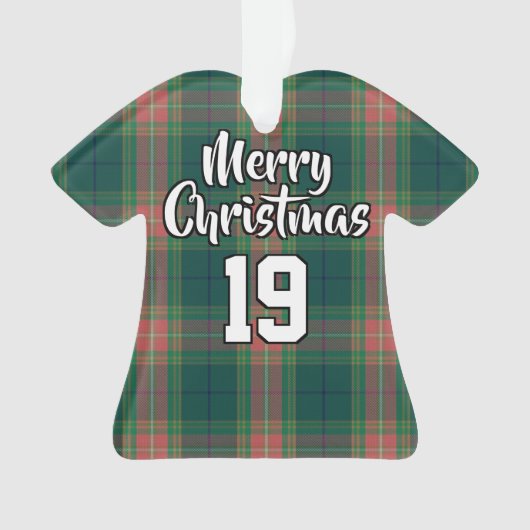 Irish Clan Gallagher Tartan Ornament (Vorderseite)