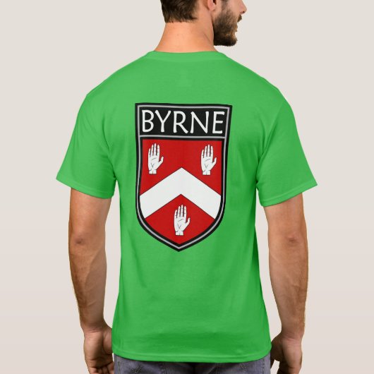 Irish Clan Wappen - Byrne T - Shirt (Rückseite)