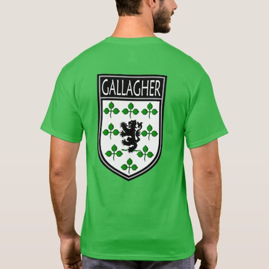 Irish Clan Wappen - Gallagher T-Shirt (Rückseite)