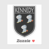 Irish Clan Wappen - Kennedy Aufkleber (Blatt)