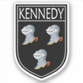 Irish Clan Wappen - Kennedy Aufkleber (Vorderseite)