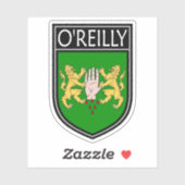 Irish Clan Wappen - O'Reilly Aufkleber (Blatt)